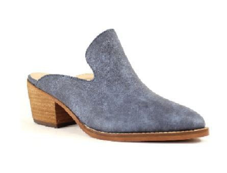 "Shirley" Navy Mules