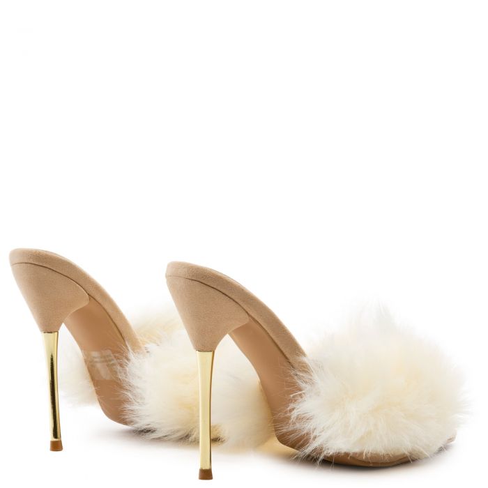 "Fran" Faux Fur Heels