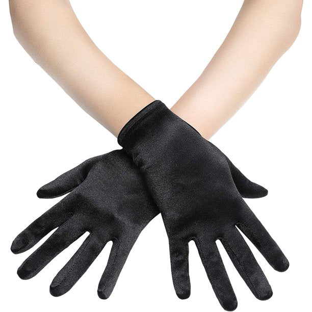 Short Satin Gloves