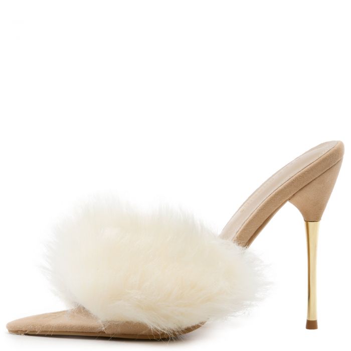 "Fran" Faux Fur Heels