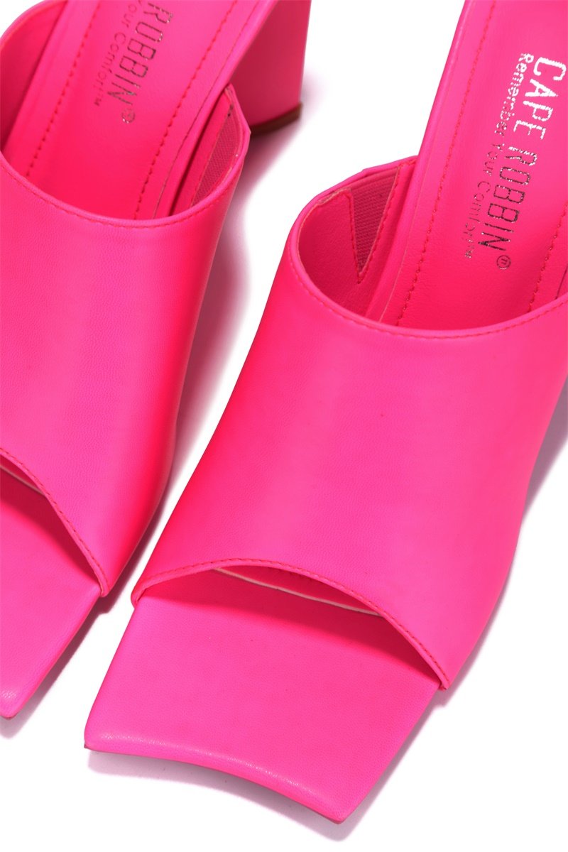 "Phoebe" Pink Slip on Heels