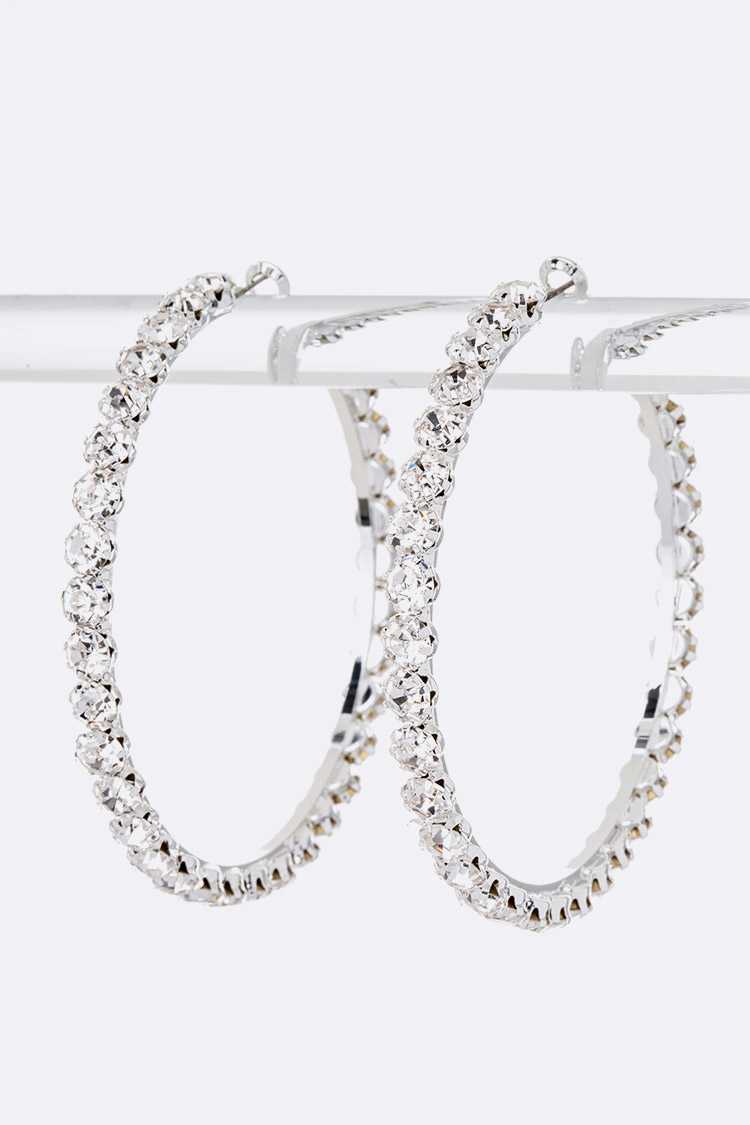 Iconic Crystal Hoop Earrings