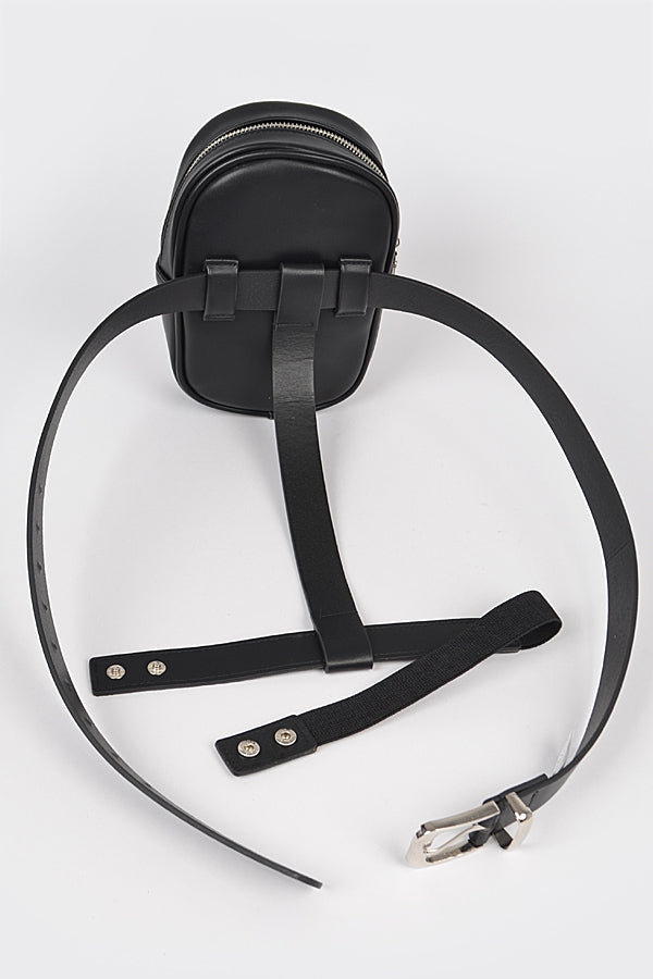 Rhinestone Thigh Belt Bag