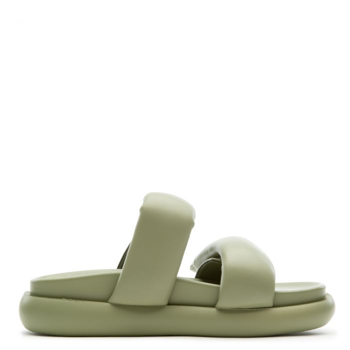 "Becka" Puff Olive Sandals
