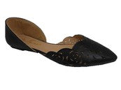 "Tasha" Black Flats