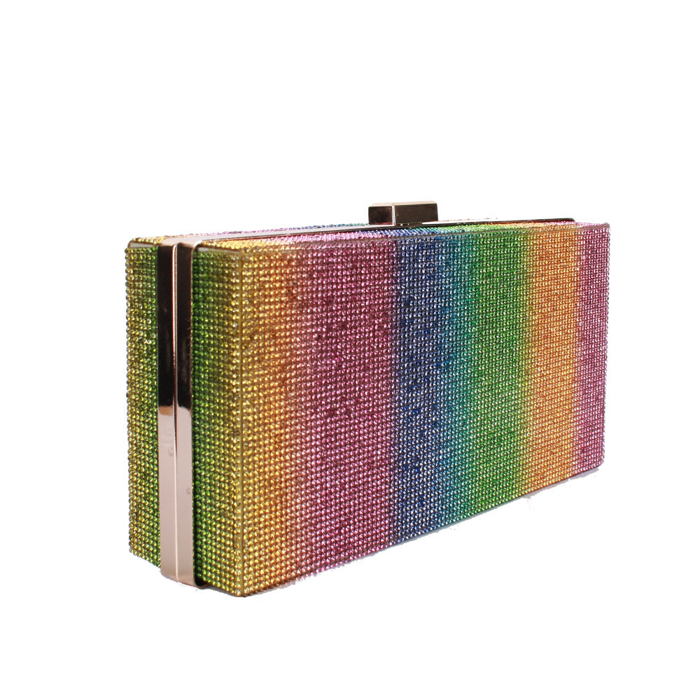 "Estelle" Jeweled Rectangular Clutch