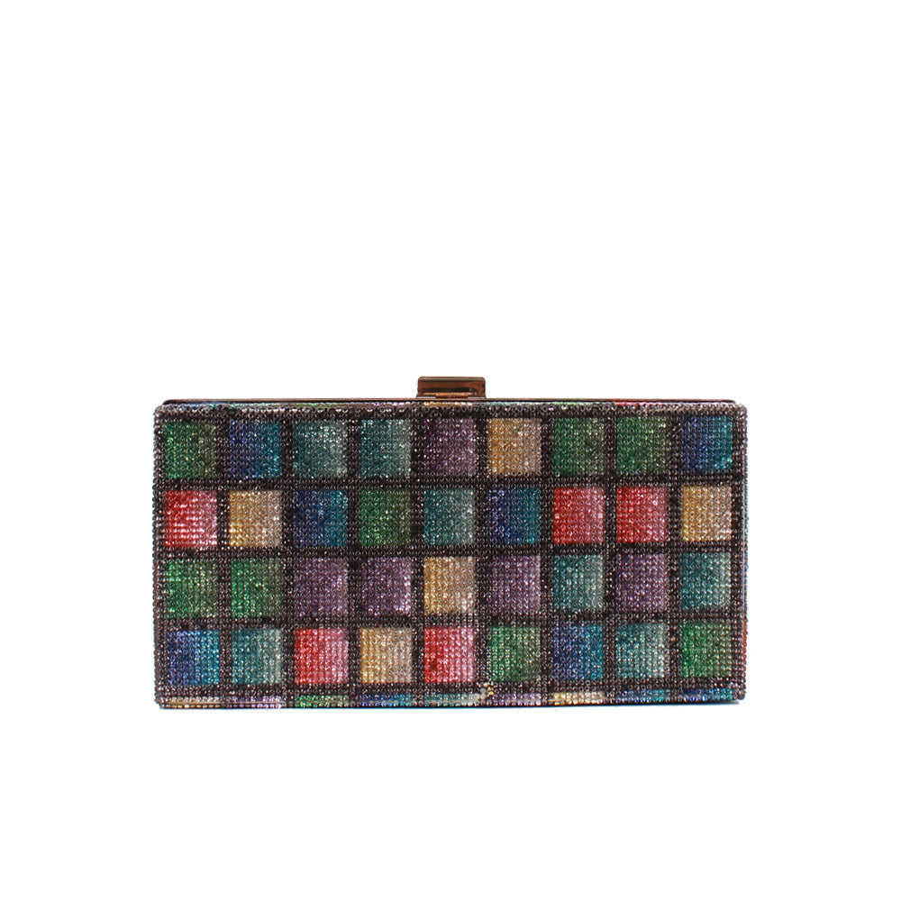 "Estelle" Jeweled Rectangular Clutch