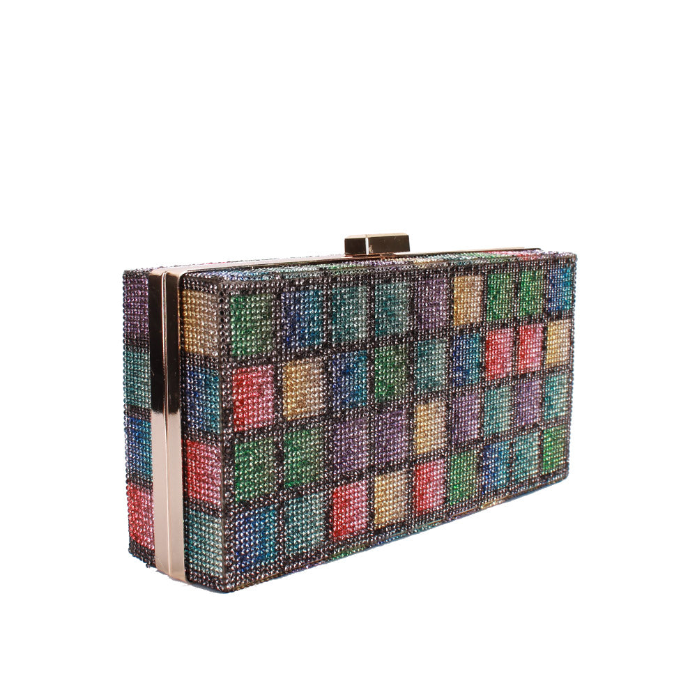 "Estelle" Jeweled Rectangular Clutch