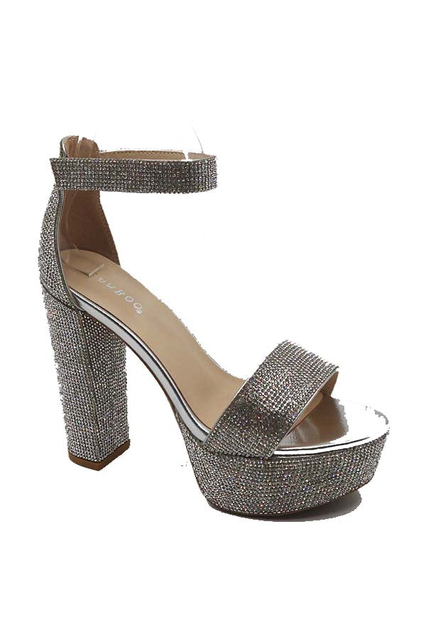 "Joseline" Jeweled Platform Heels