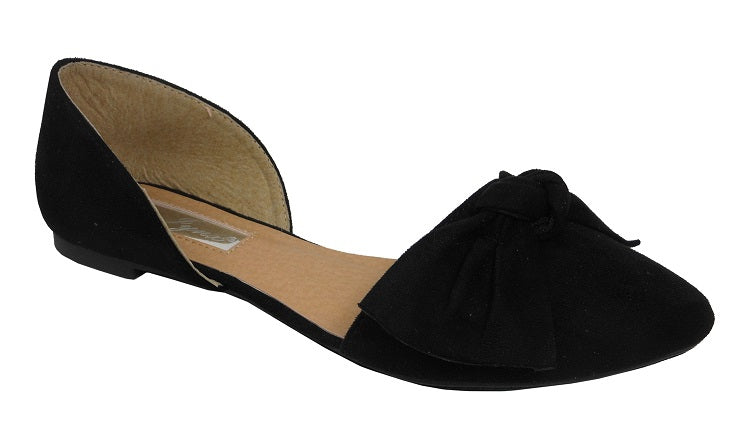 "Tamra" Black Flats