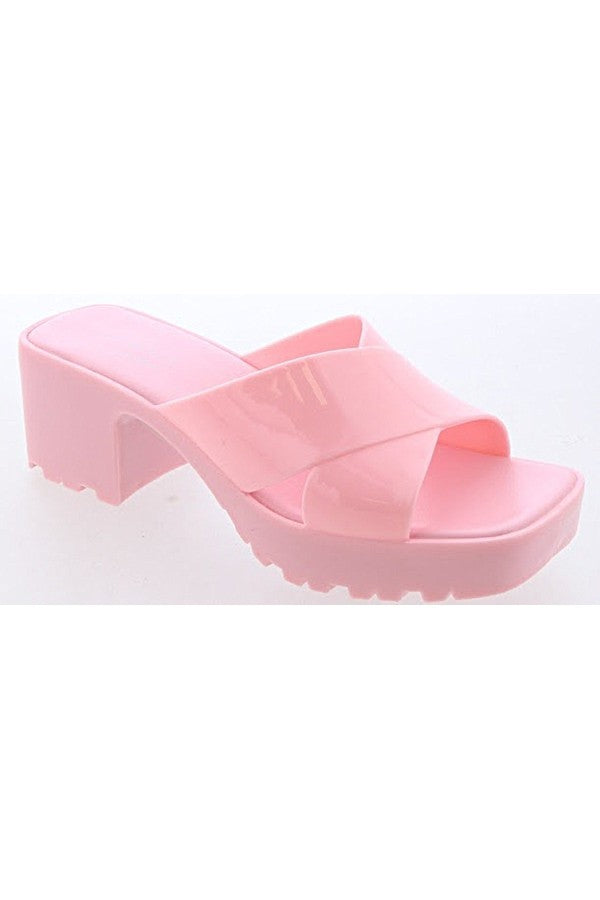 "Tiana" Pink Platform Sandals
