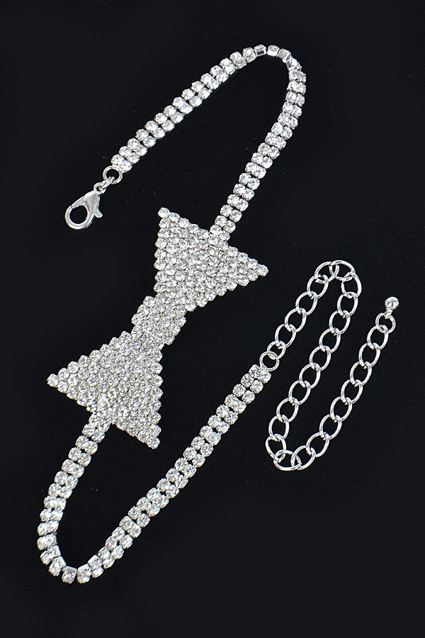 Jeweled Bow Tie Choker