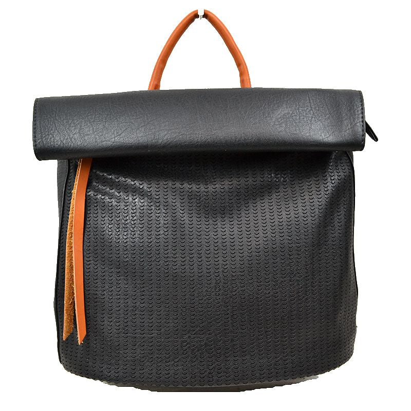 "Britney" Folded Top Backpack