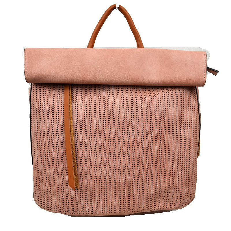 "Britney" Folded Top Backpack