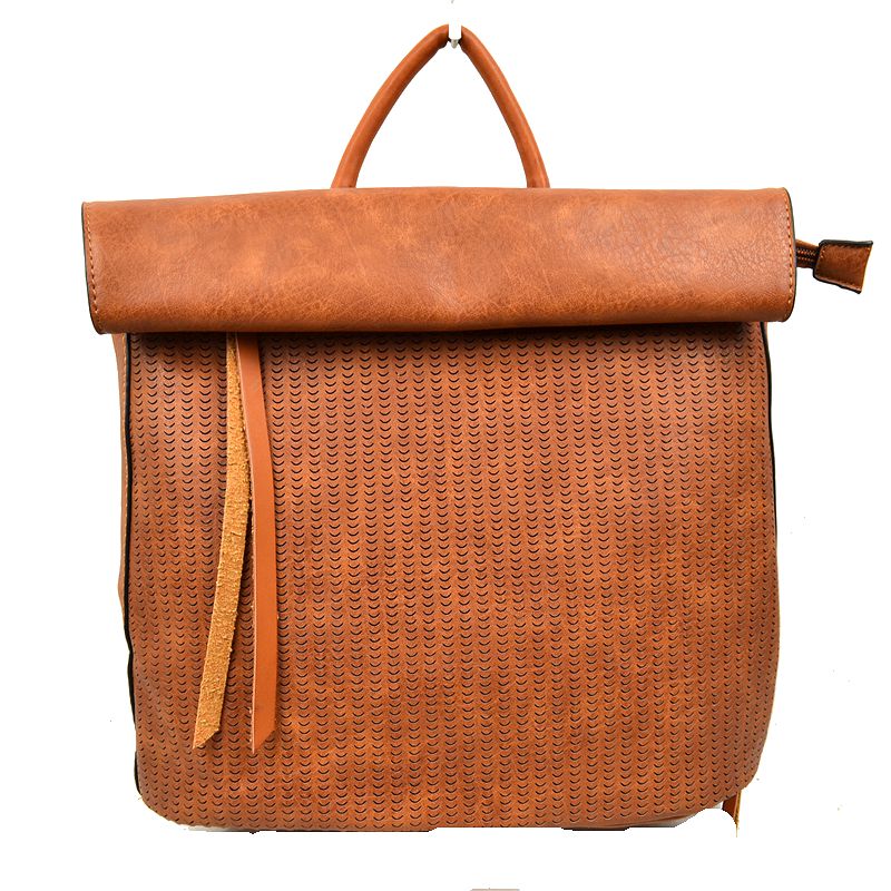"Britney" Folded Top Backpack
