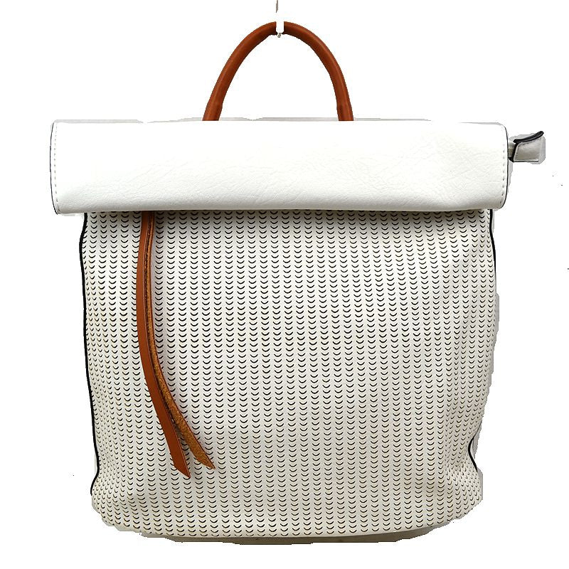 "Britney" Folded Top Backpack