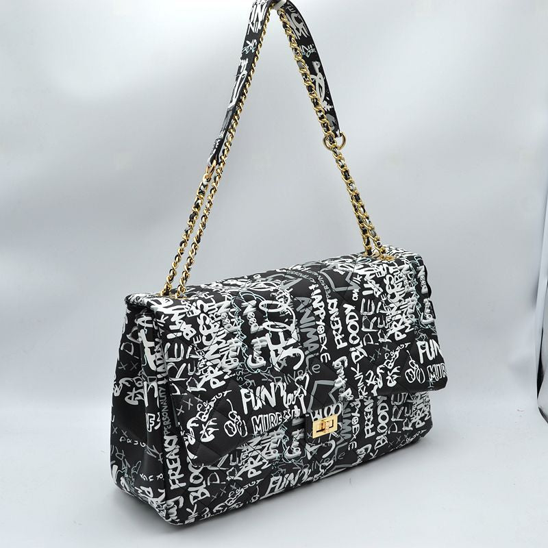 "Gina" Extra Large Graffiti Handbag