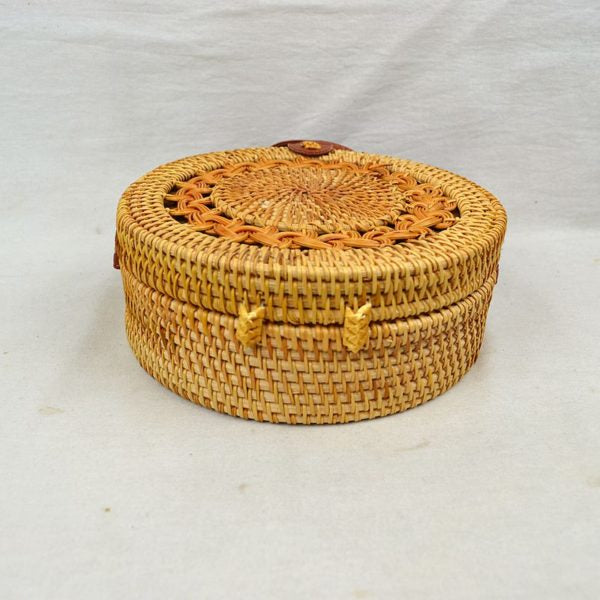 "Yaya" Round Detailed Straw Handbag