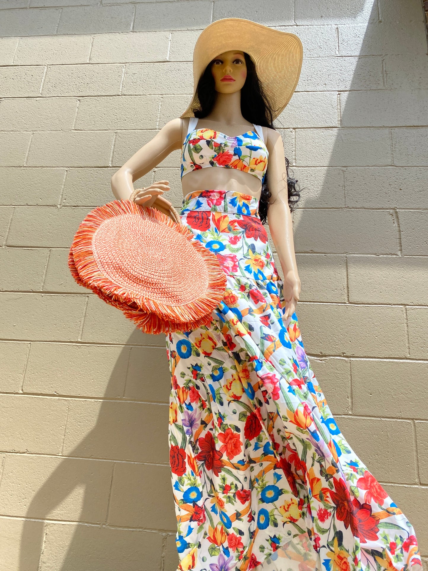 "Hazel" Round Fringe Handbag