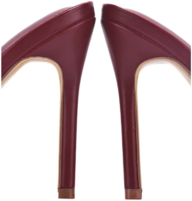 "Jael" Plum Quilted Heels