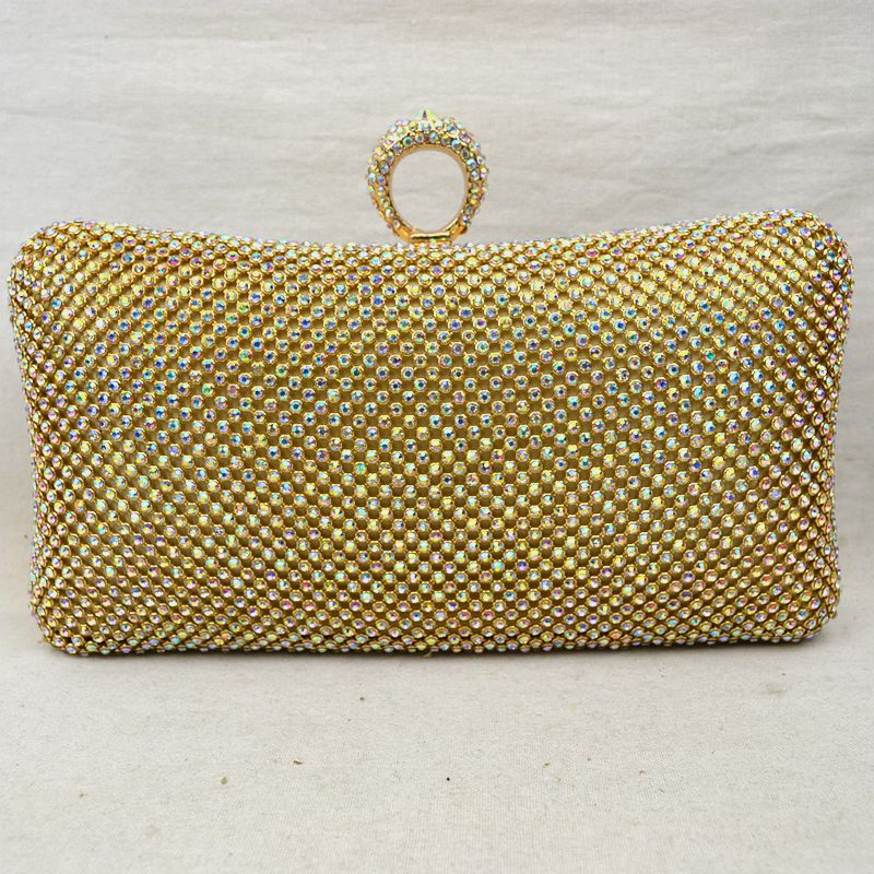 "Elizabeth" Jeweled Ring Holder Clutch