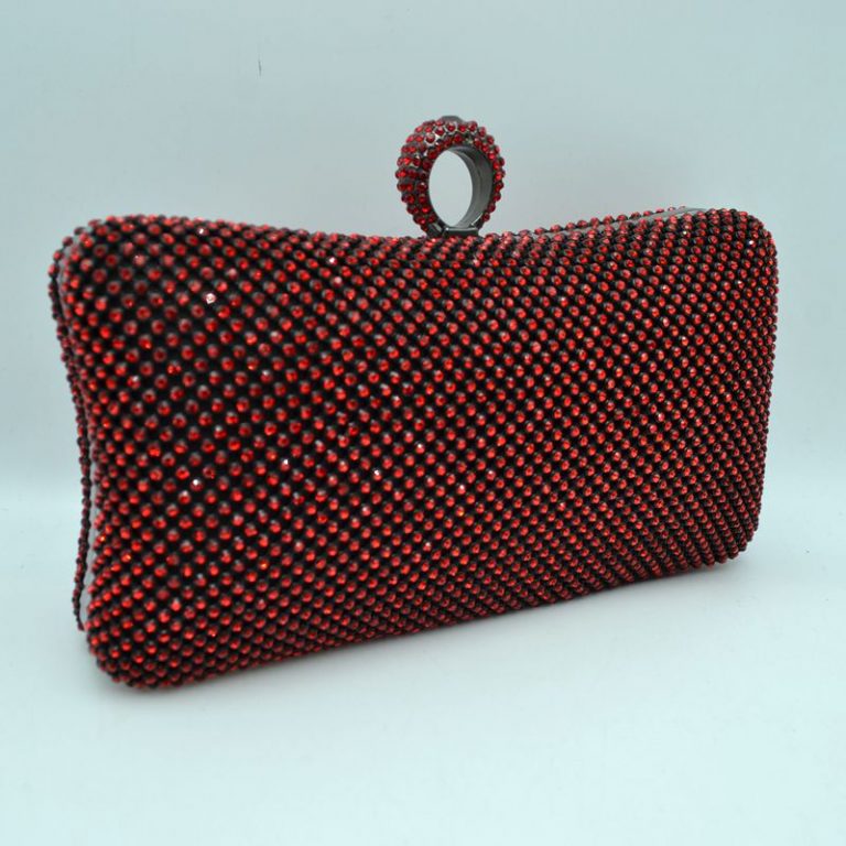 "Elizabeth" Jeweled Ring Holder Clutch