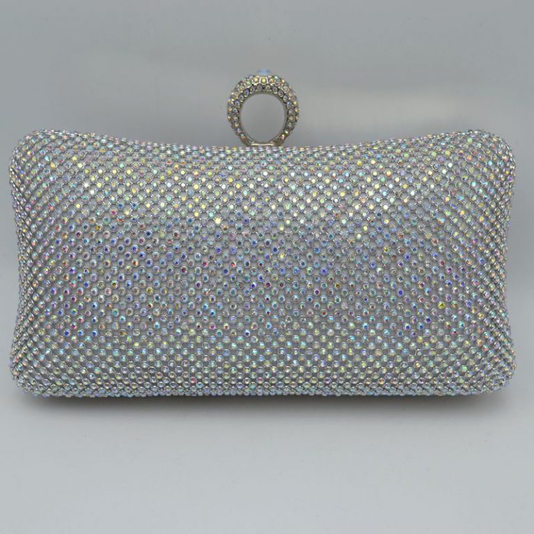 "Elizabeth" Jeweled Ring Holder Clutch