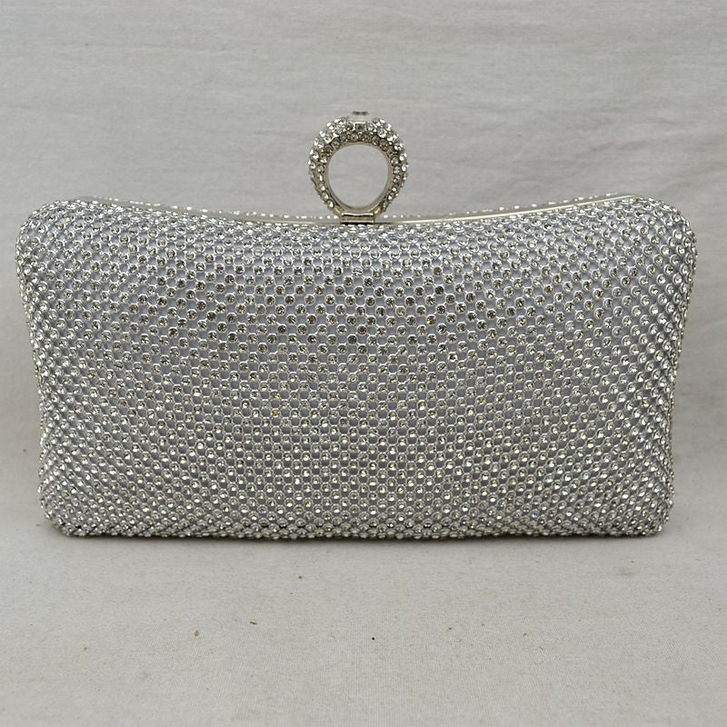 "Elizabeth" Jeweled Ring Holder Clutch