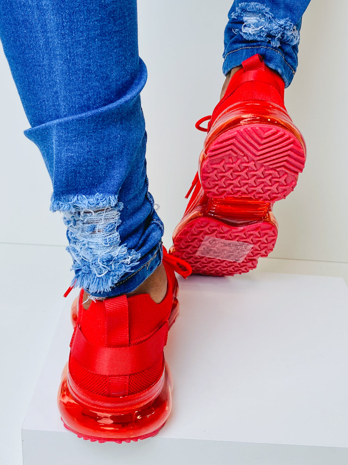 "Kimmie" Red Sneakers