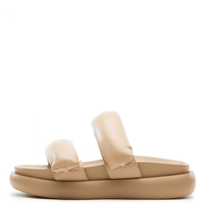 "Becka" Puff Nude Sandals