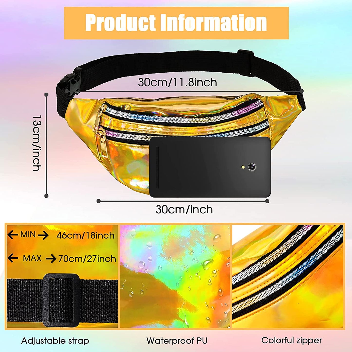 Holographic Waist Belt