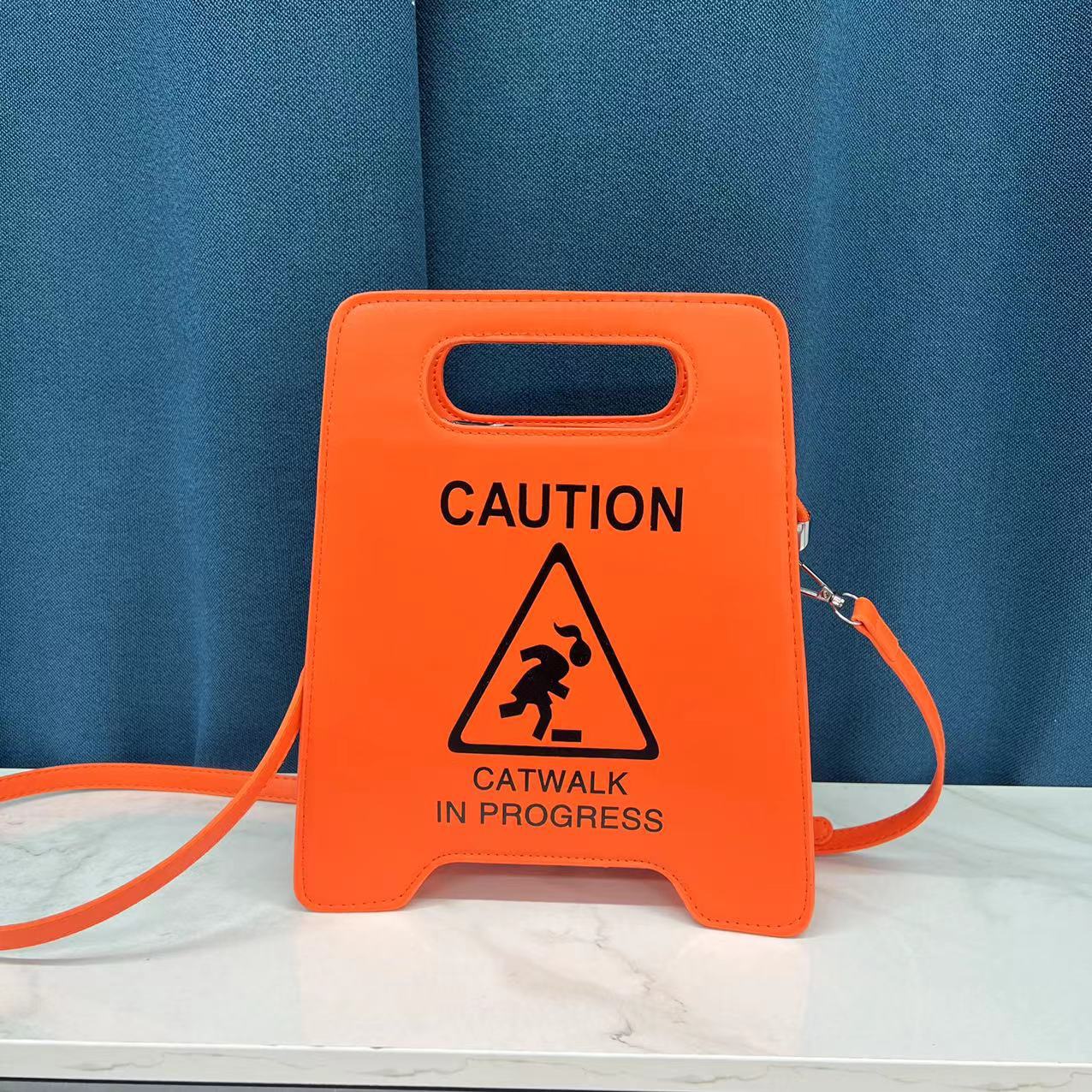 "Caution" Design Handbag