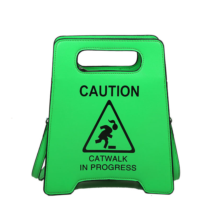 "Caution" Design Handbag