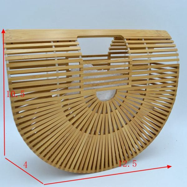 "Brooke" Crescent Bamboo Bag