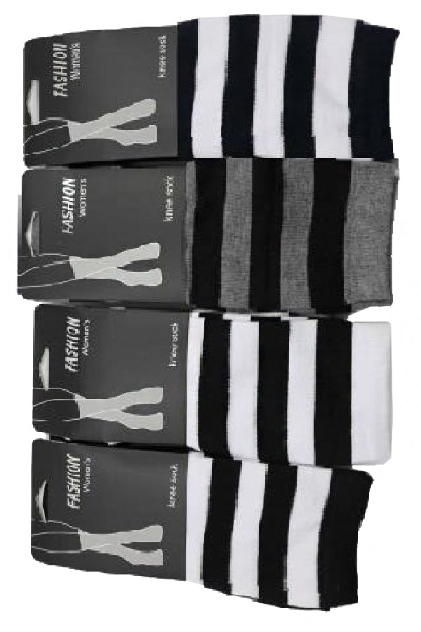 "Whitney" Striped Knee Socks