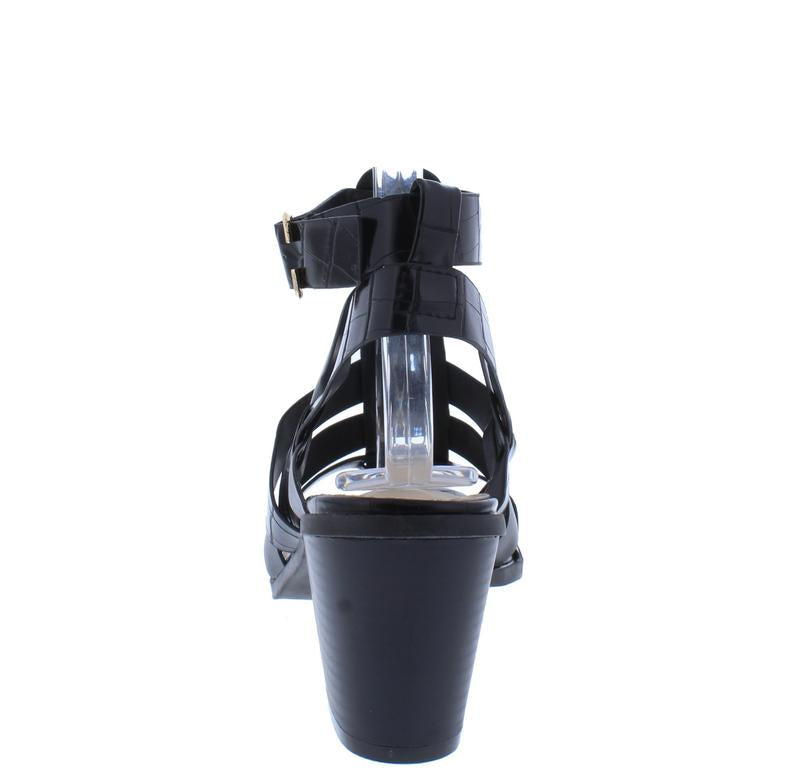 "Rachel" Black Block heels