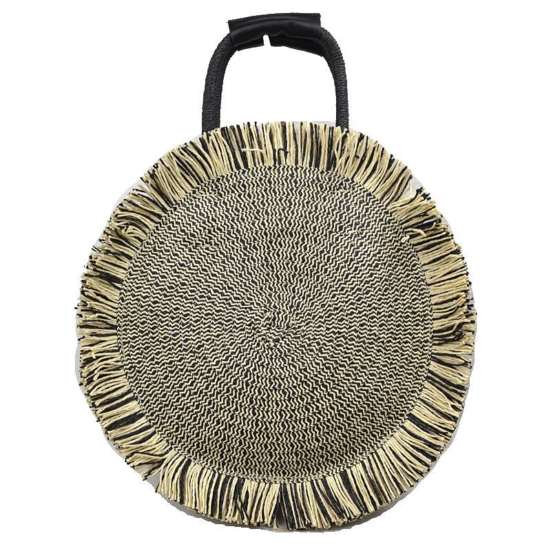 "Hazel" Round Fringe Handbag