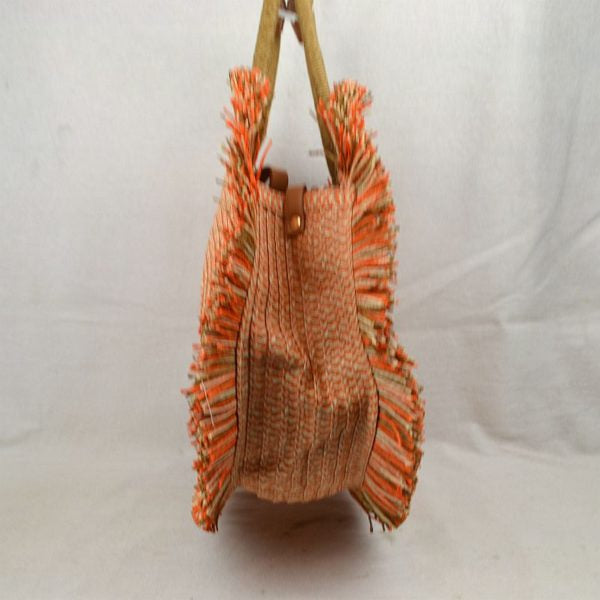 "Hazel" Round Fringe Handbag