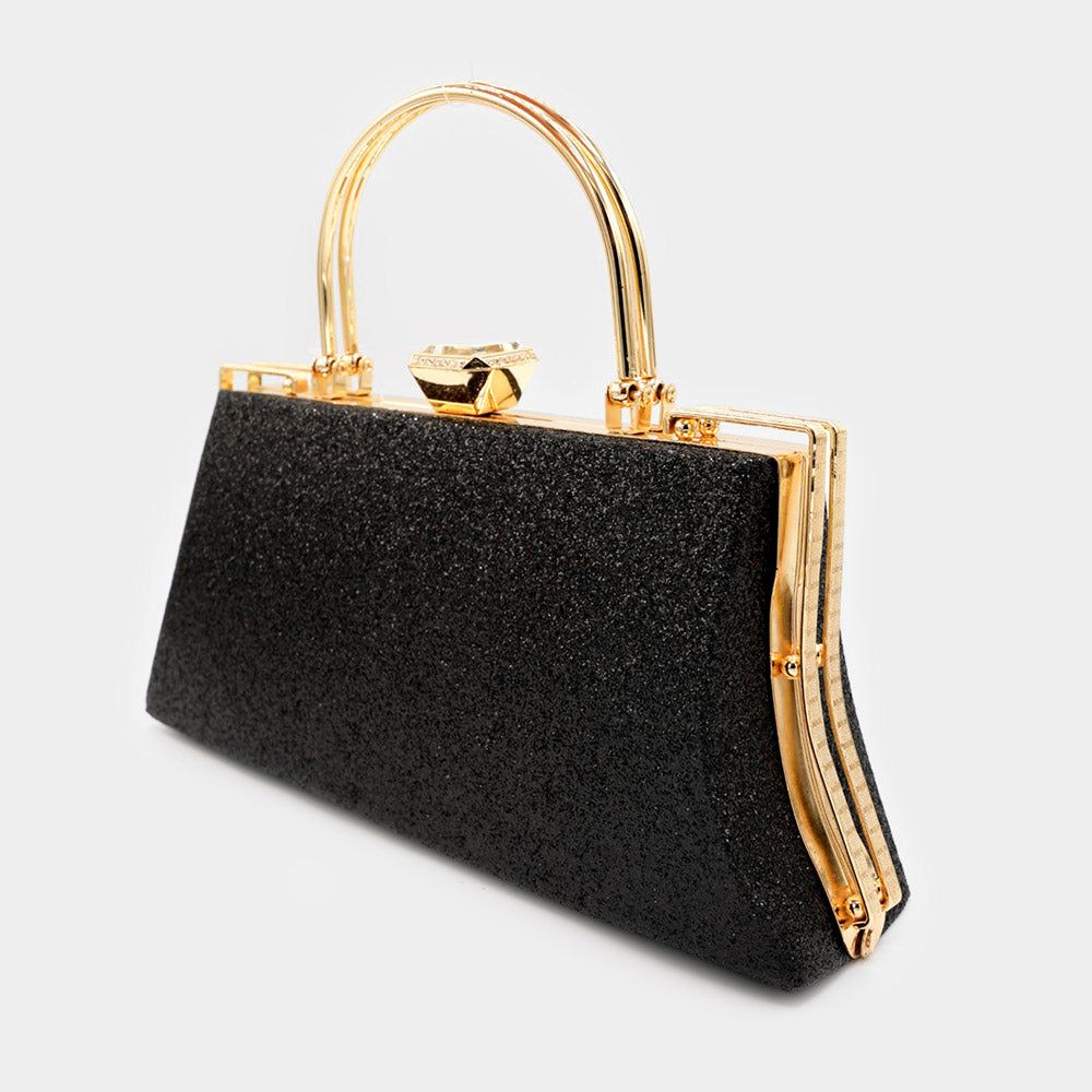 "Jenna" Rectangle Glittered Clutch