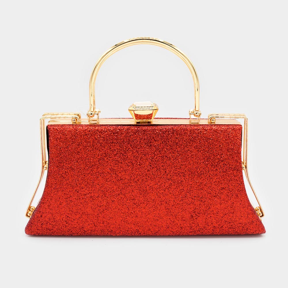 "Jenna" Rectangle Glittered Clutch