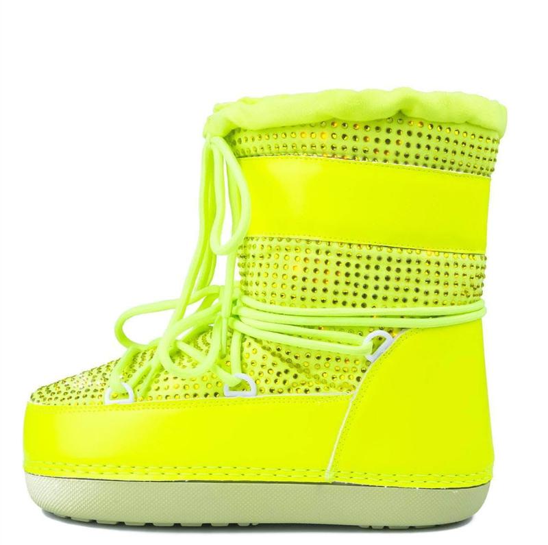"China" Green Warm Winter moon boots