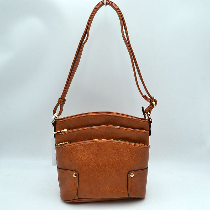 "Andrea" 3 Compartment Crossbody Bag
