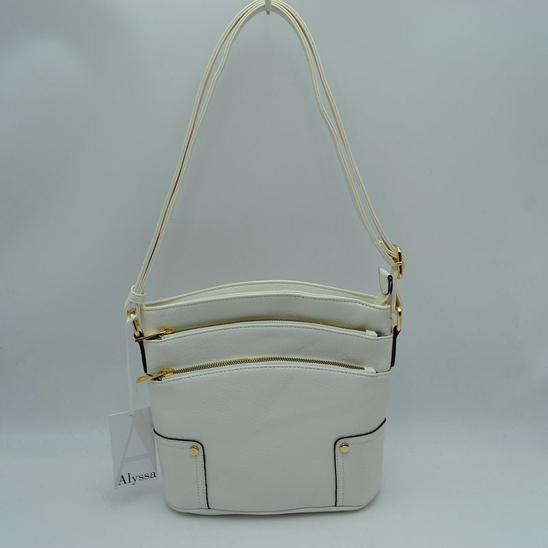 "Andrea" 3 Compartment Crossbody Bag