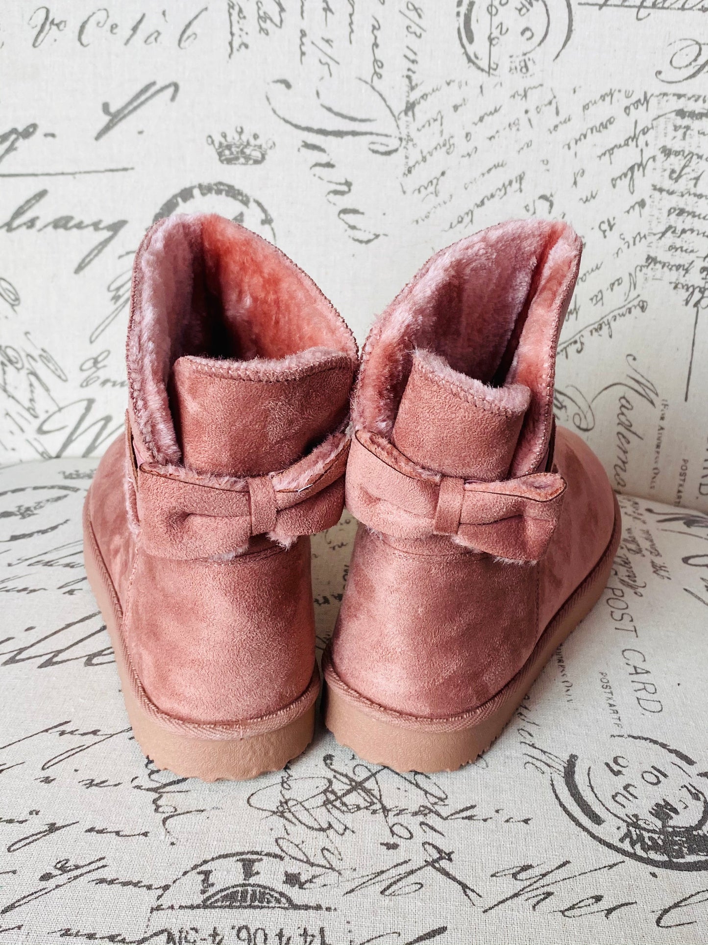 "Bronx" Pink Warm Ankle Boots
