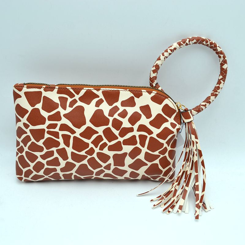 "Haley" Fringe Wristlet Clutch