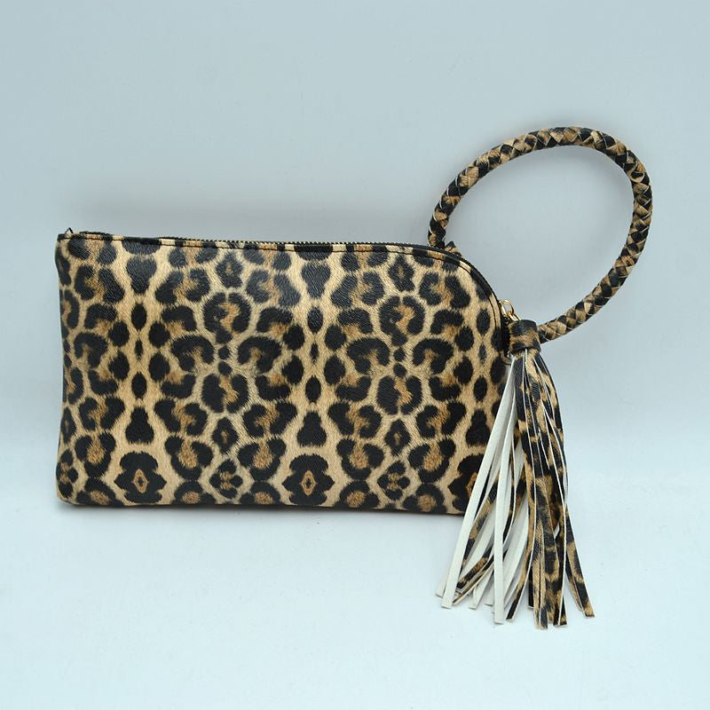 "Haley" Fringe Wristlet Clutch
