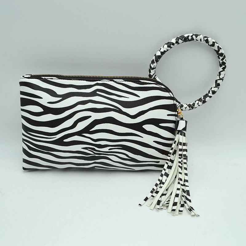 "Haley" Fringe Wristlet Clutch