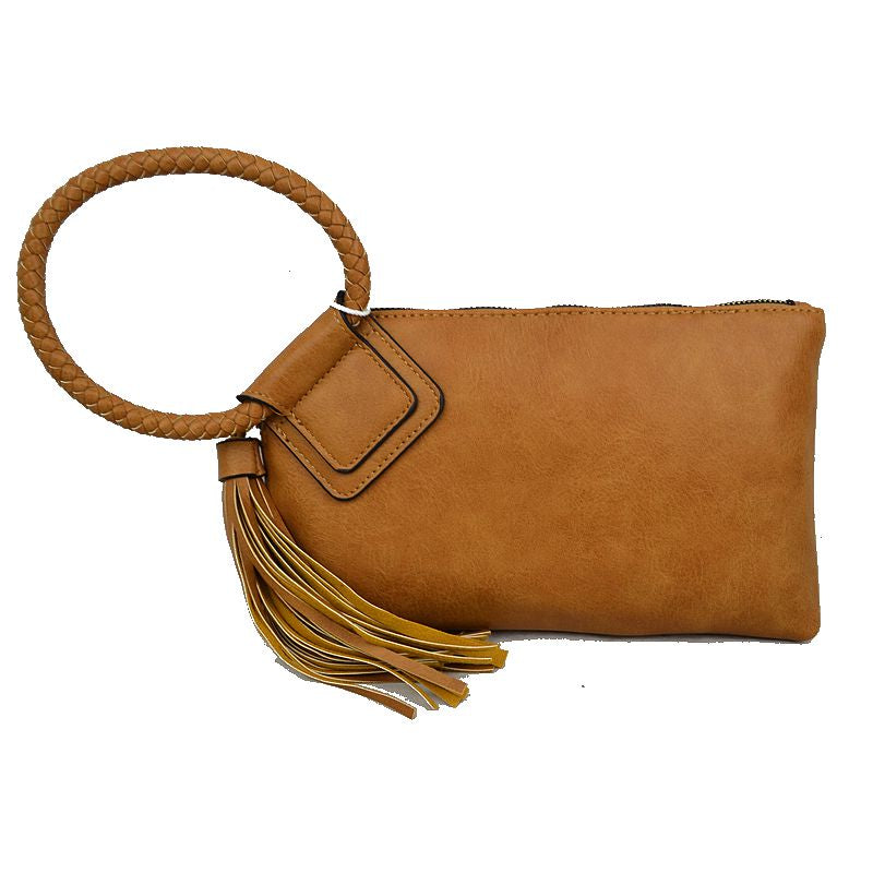 "Haley" Fringe Wristlet Clutch