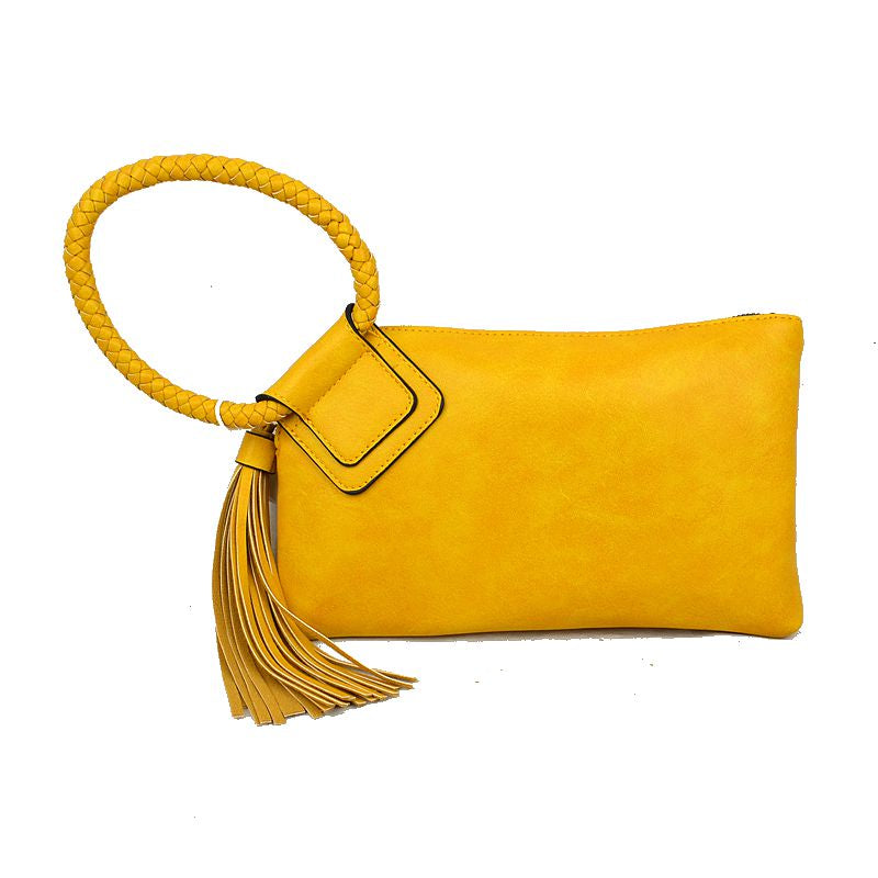 "Haley" Fringe Wristlet Clutch