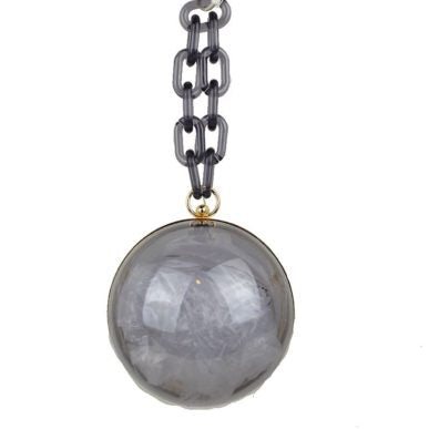 "Ari" Round Acrylic Clutch Bag